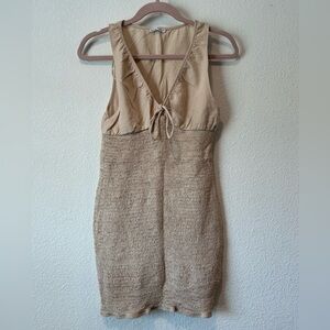 Bershka Cream Sleeveless Top